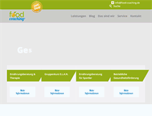 Tablet Screenshot of food-coaching.de